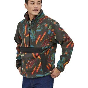 Patagonia Synchilla® Fleece Anorak Jacket Ink Aztec Pullover 1/2 Zip  Unisex S/M